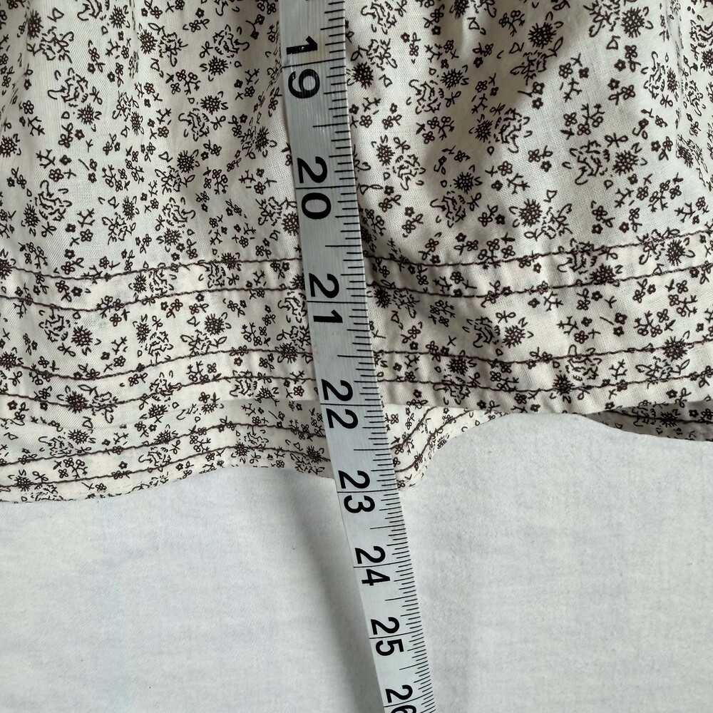 WISHLIST Ditsy Floral Babydoll Peplum 100% Cotton Top – Size Small - Picture 3 of 7